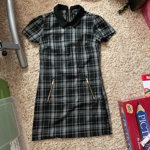 Forever 21 Plaid Collared Mini Dress